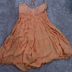 Urban Outfitters orange flower dress